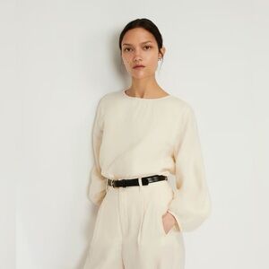 Everlane Linen Long Sleeve Top